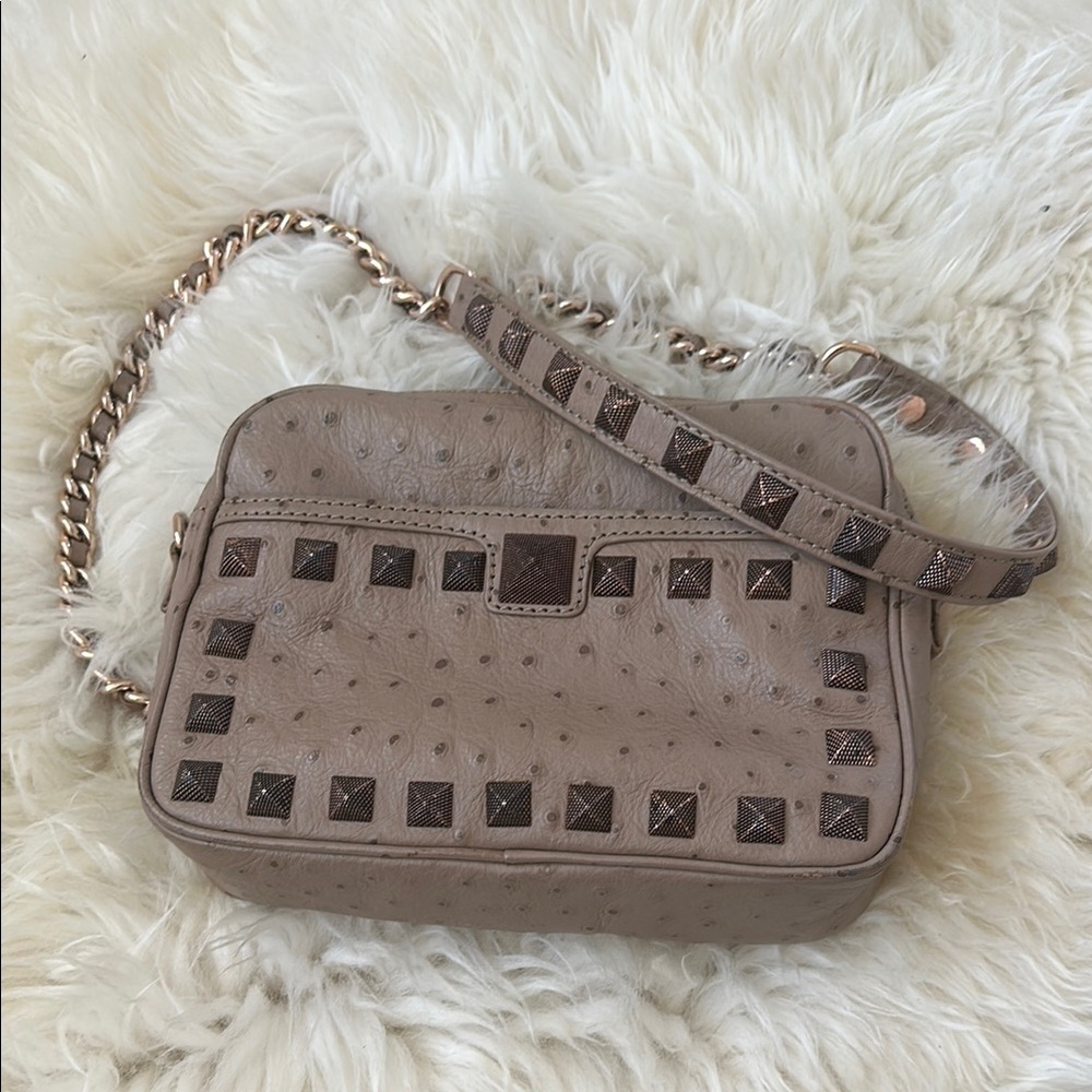 Rebecca Minkoff Tan Studded Leather Crossbody Bag